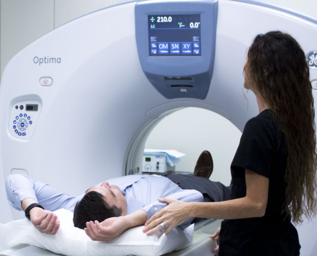 What does a body scan do?